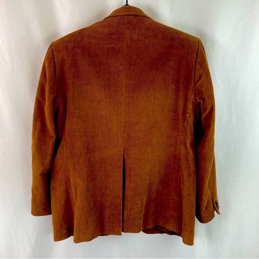 Two-Button Brown Corduroy Blazer Made in Romania - Picture 8 of 13